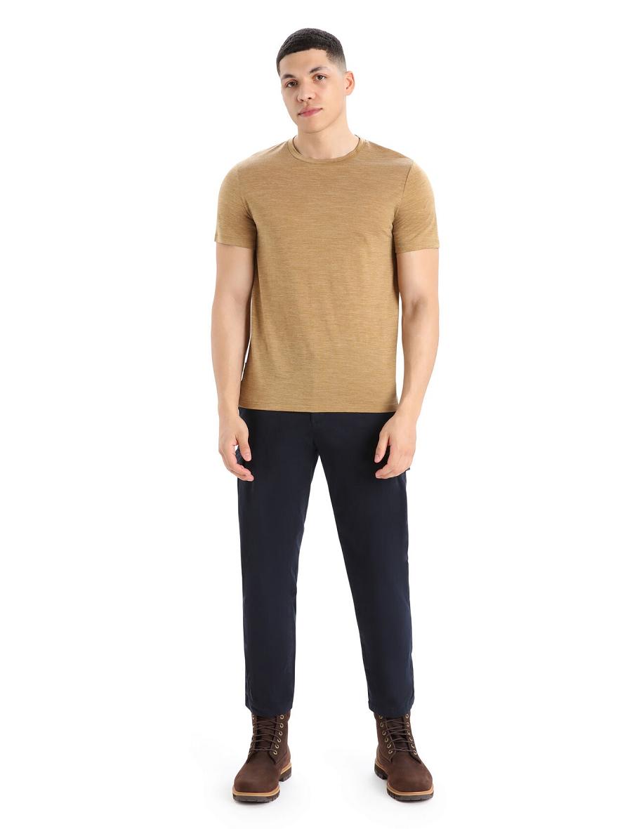 Icebreaker Merino Sphere II Rövid Sleeve Férfi Póló Khaki | HU 1152ILHS